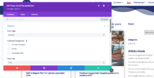 divi zoom bloc article de blog